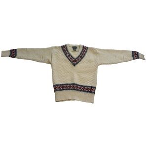 Eaton’s Vintage V-Neck Wool Sweater - Size Small